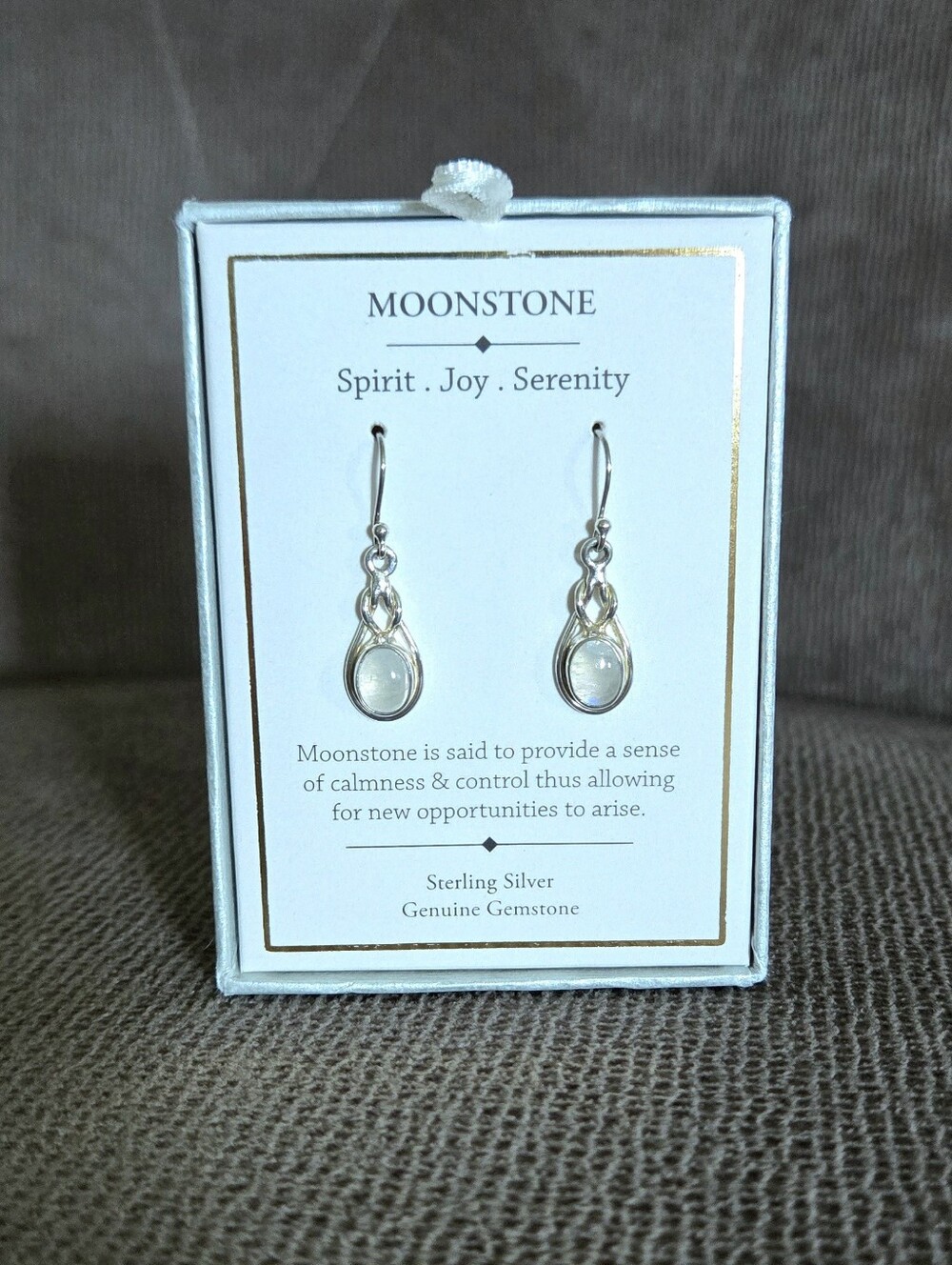 Shivam Silver Moonstone🌙 Earrings - Picture 13 of 16